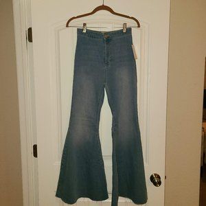 Free People Super Flare high waist jeans